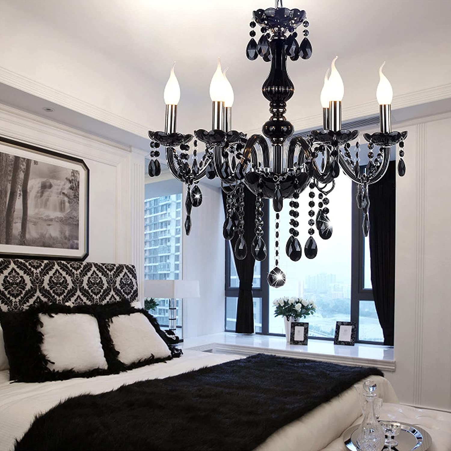 Classic Italian Crystal Chandelier (6 Lights)