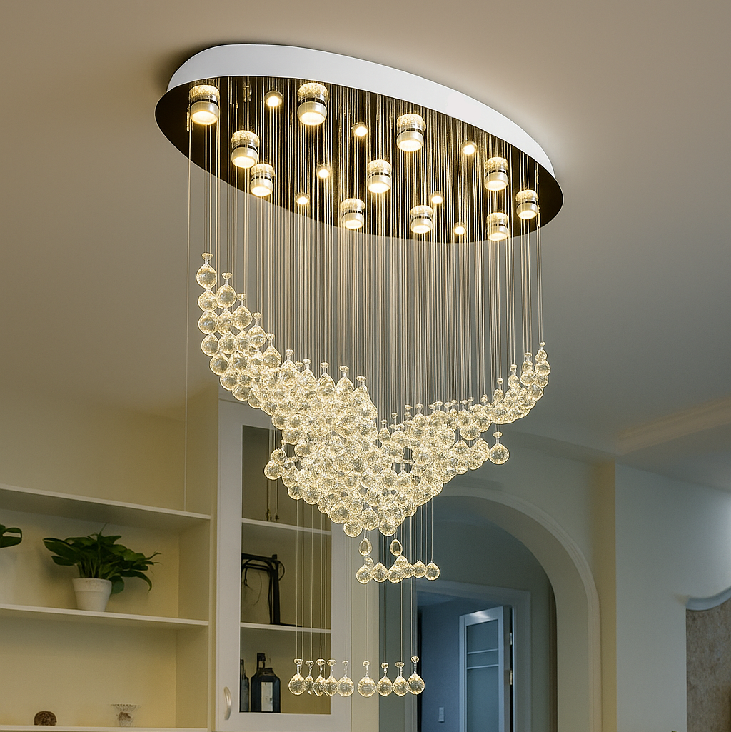 Bird Flying Crystal Chandelier