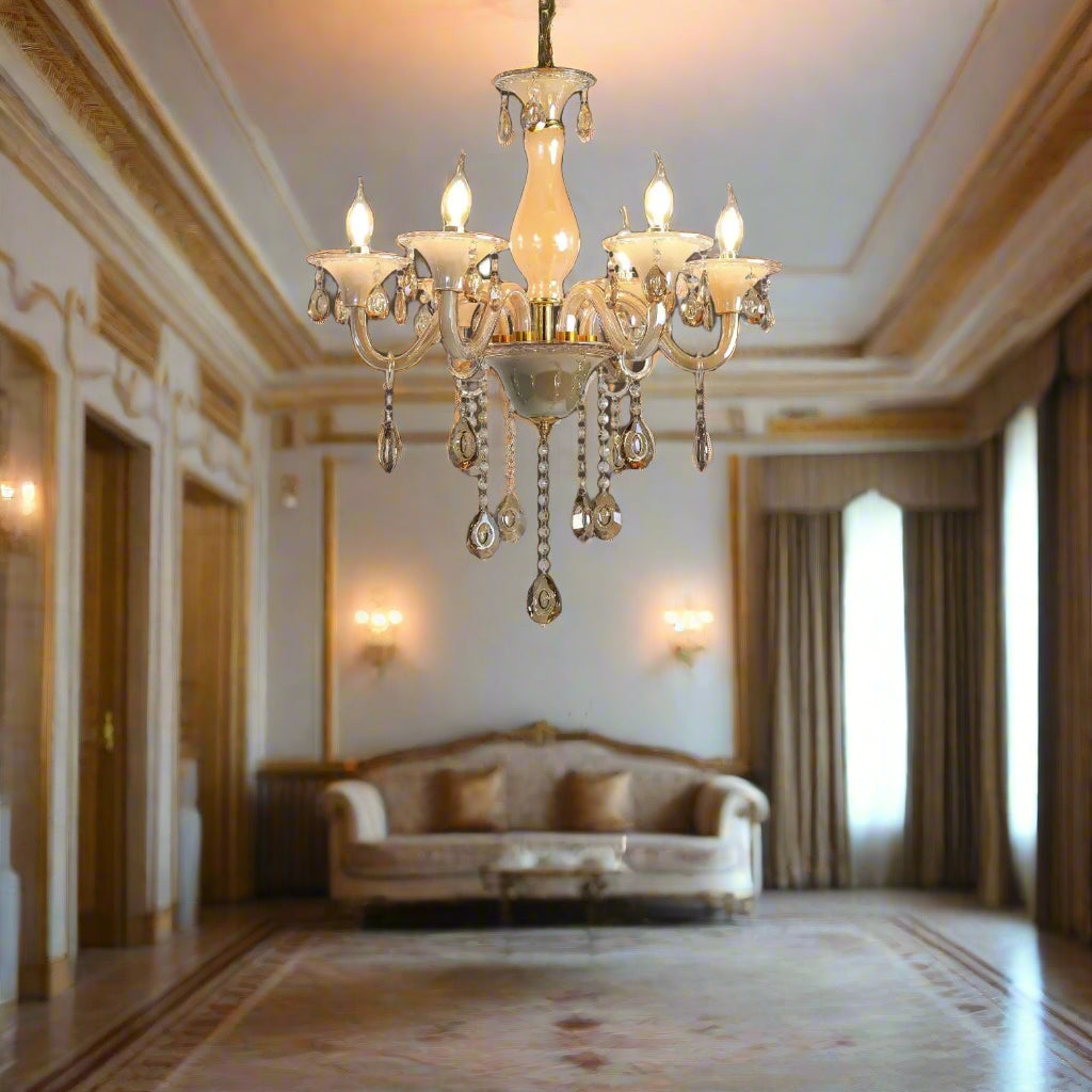 Classic Italian Crystal Chandelier (6 Lights)