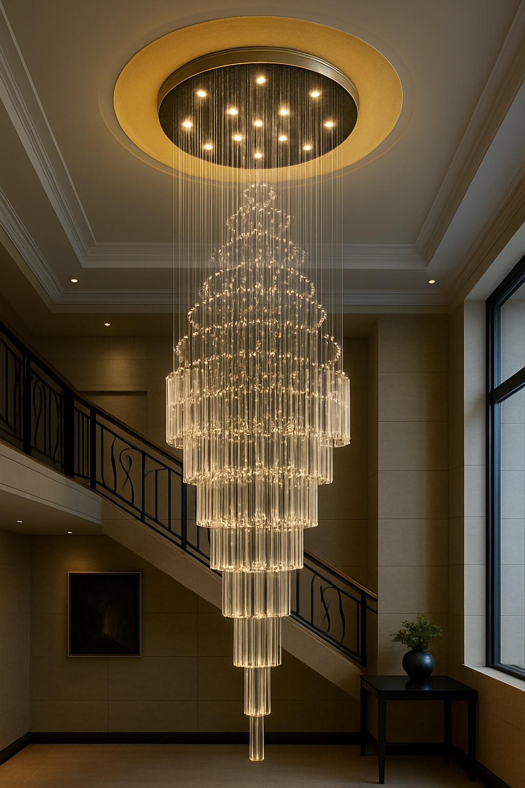 Grand Spiral Luxury Chandelier