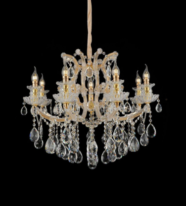 Italian 9 Crystal Chandelier