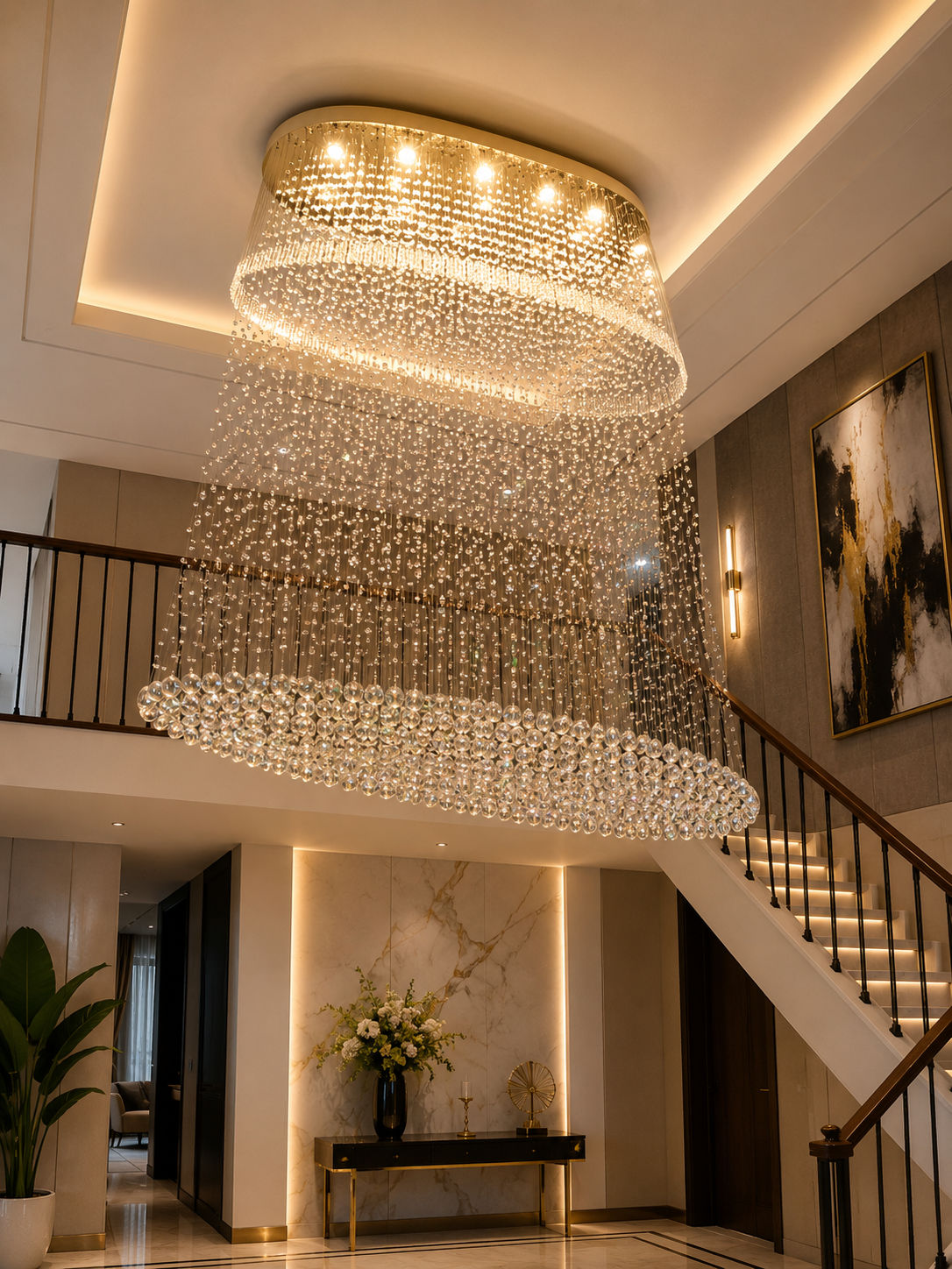 Luxe Tear Drop Chandelier