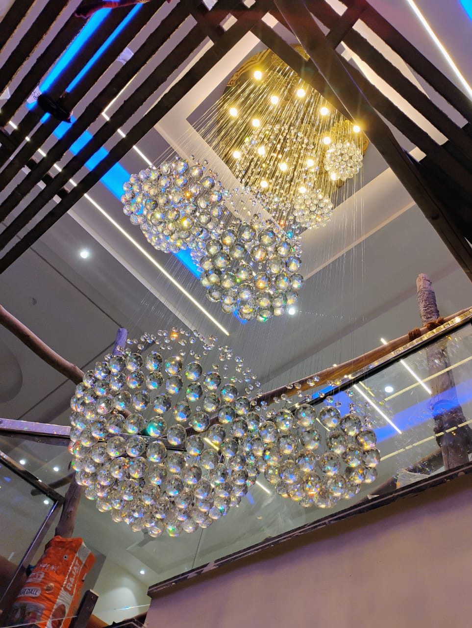 Spiral Crystal Chandelier