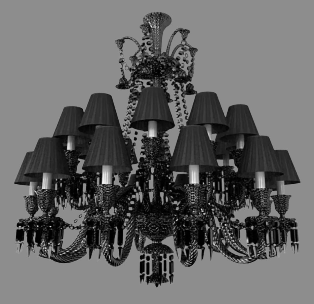Majesty Midnight Black Empire Chandelier