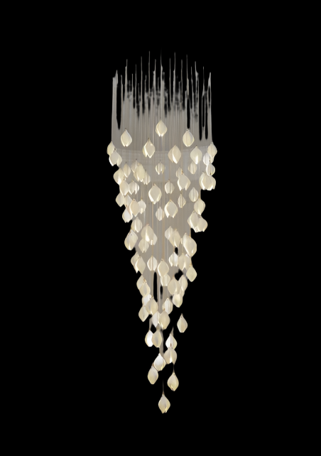 White Tulip Chandelier