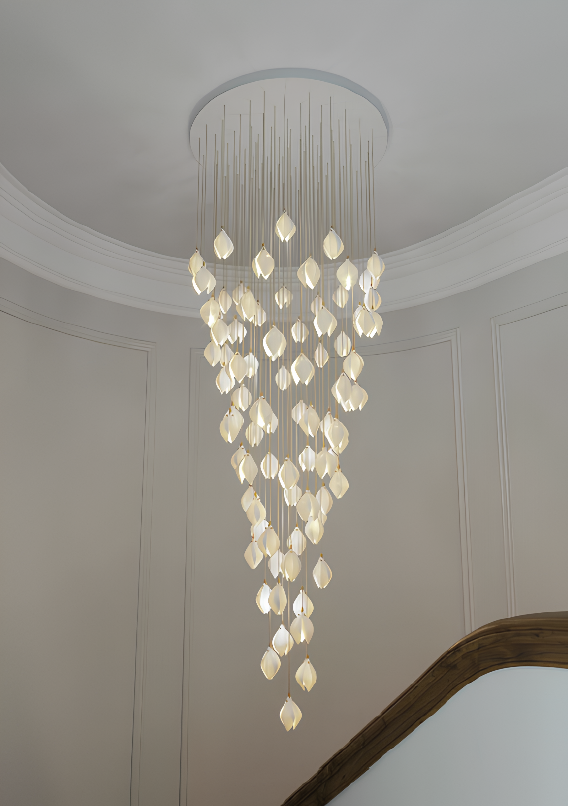 White Tulip Chandelier