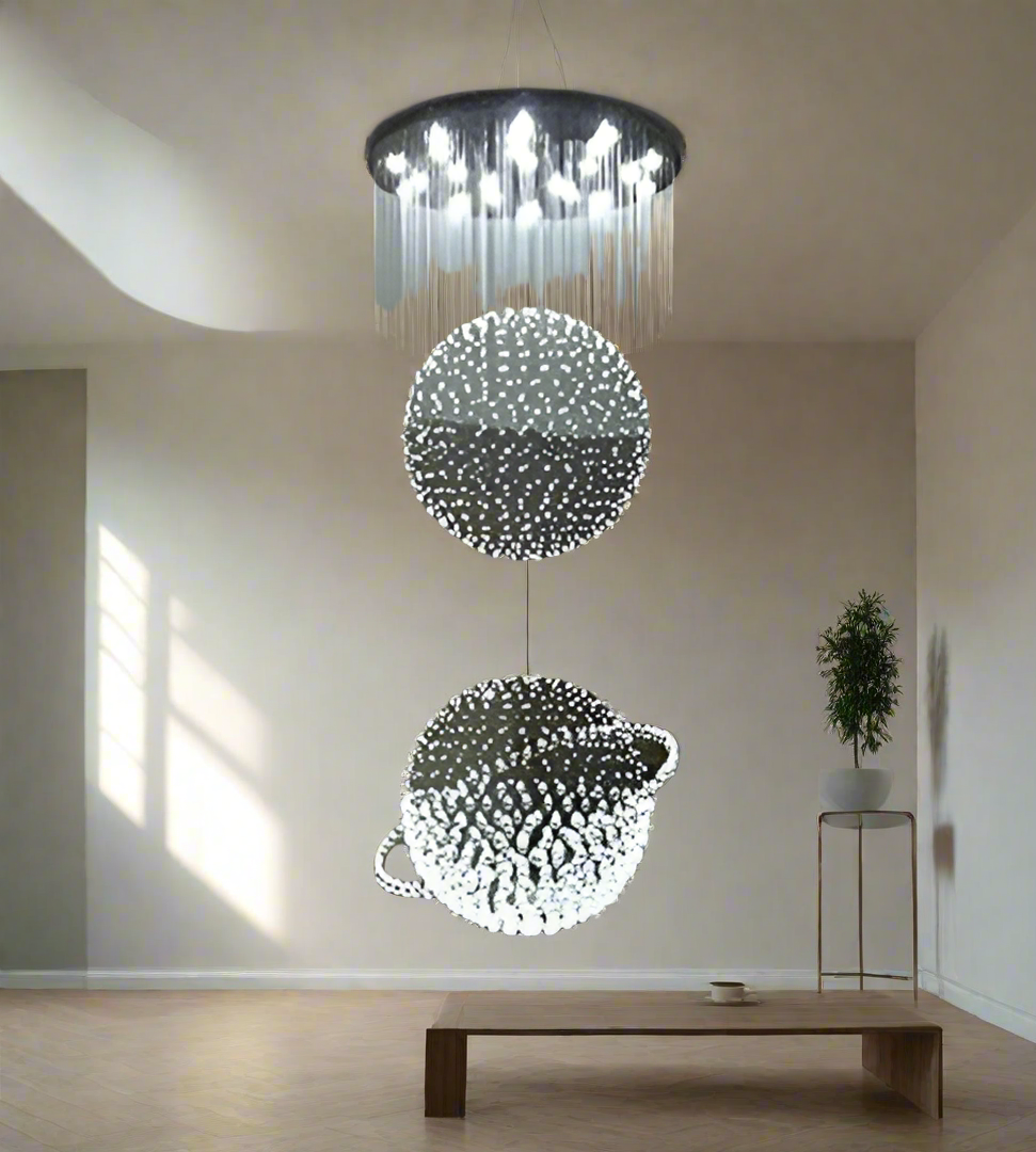 Sylcom Phoenix double height Chandelier