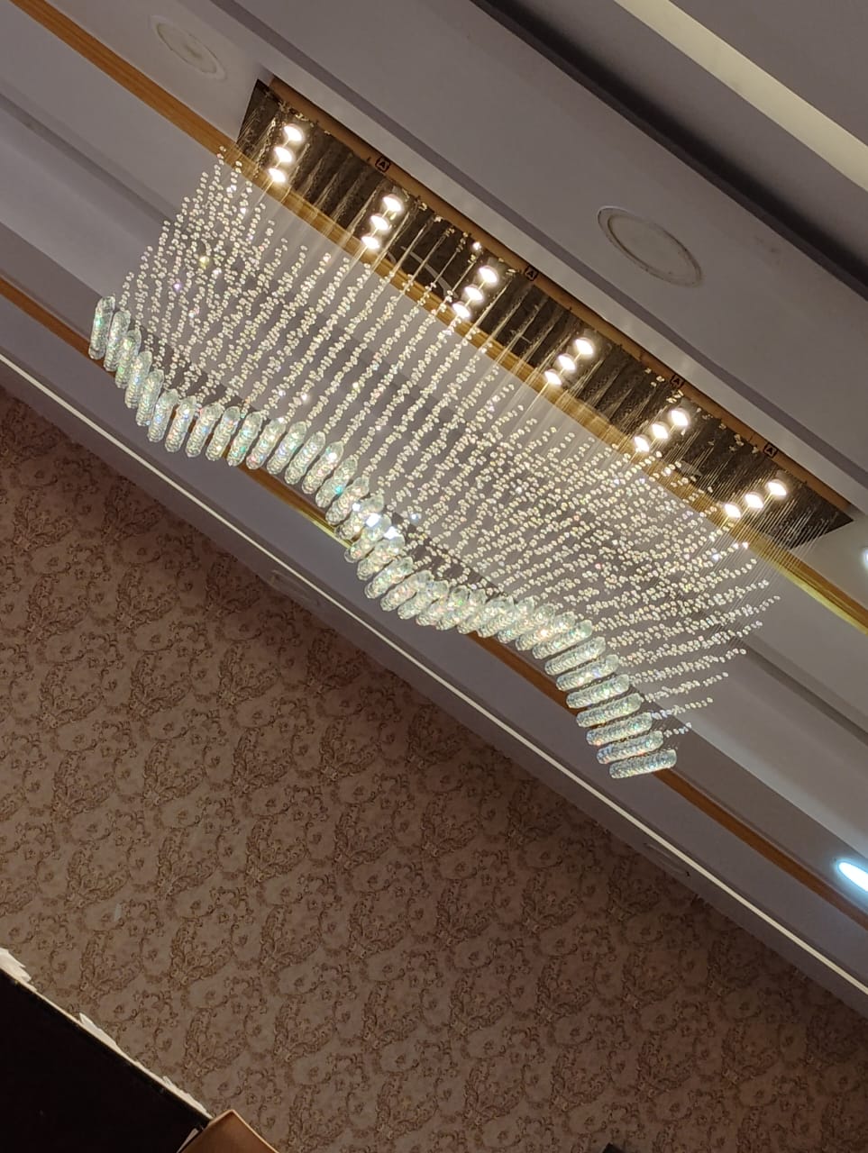 Tidal wave crystal balls Chandelier