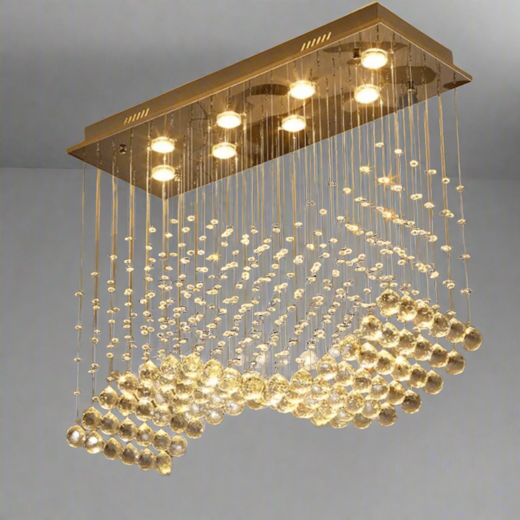 Tidal wave crystal balls Chandelier