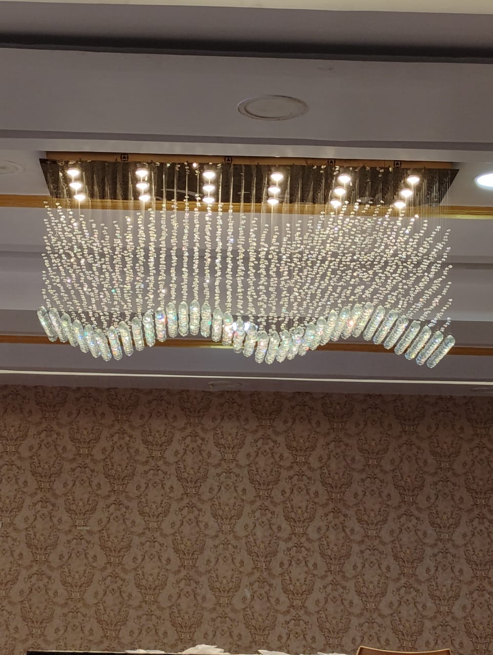 Tidal wave crystal balls Chandelier
