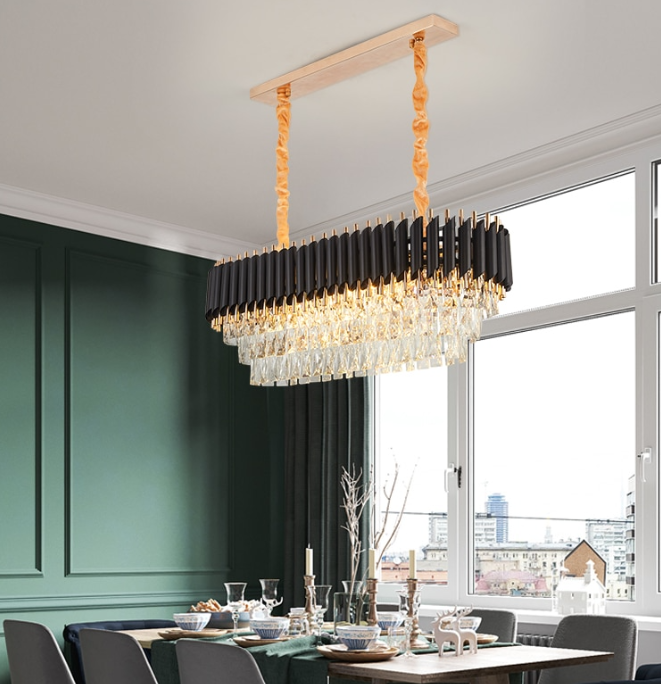 Zingaroo Rectangular Crystal Chandelier