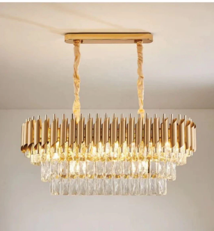 Zingaroo Rectangular Crystal Chandelier