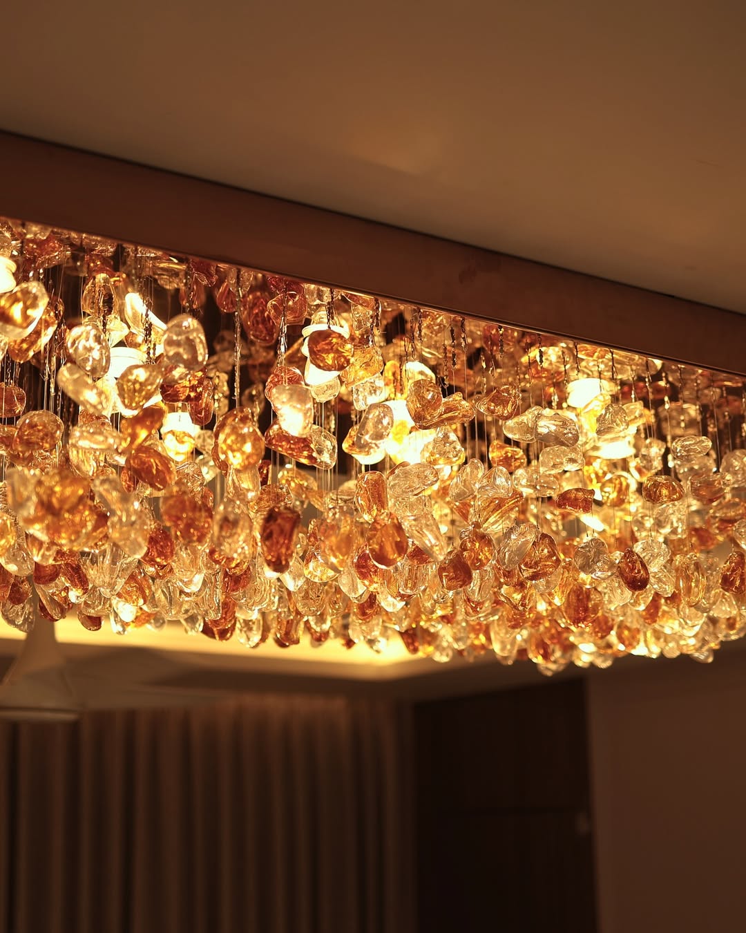 Marvelous Marble Stone Crystal Chandelier