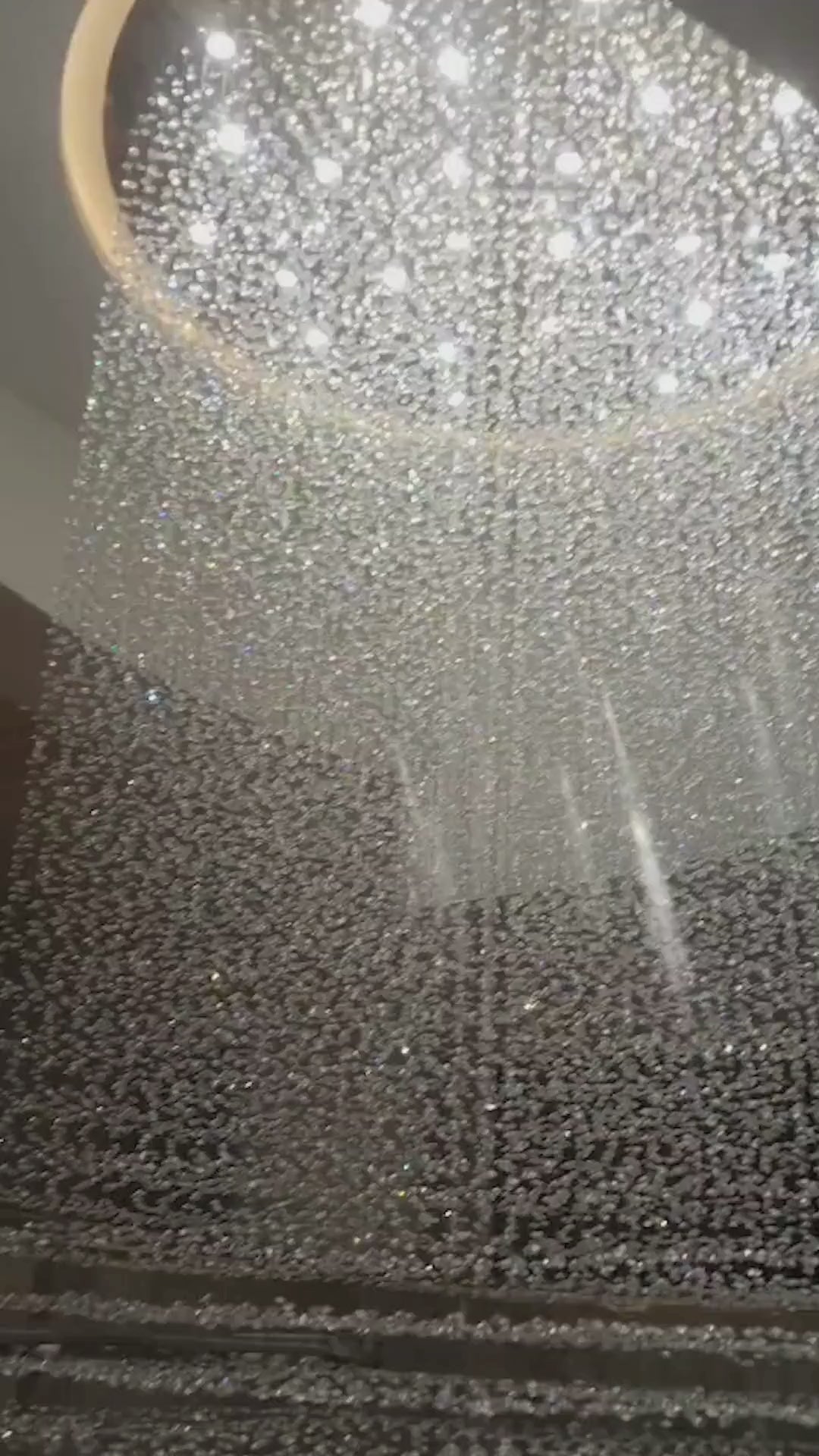 Elegant Spiral Orb Raindrop Chandelier