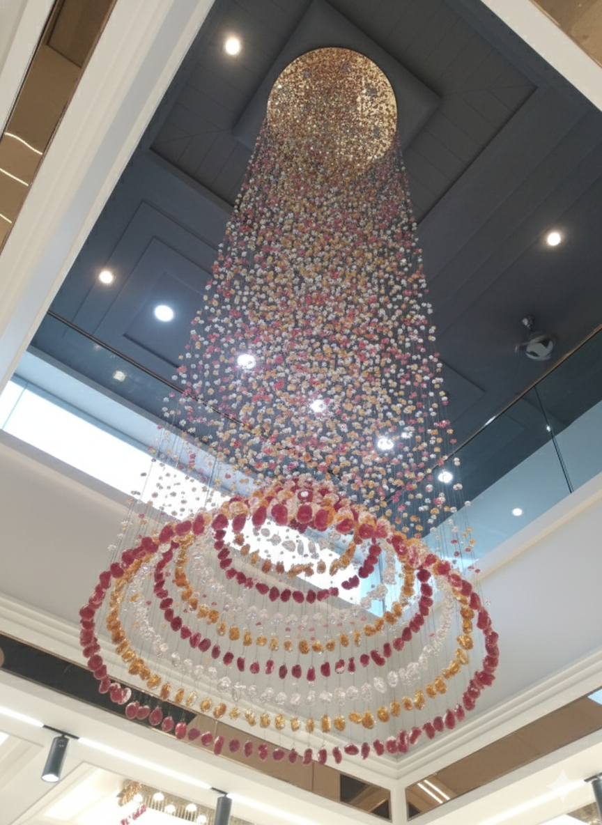 Marvelous Stone Crystal Chandelier