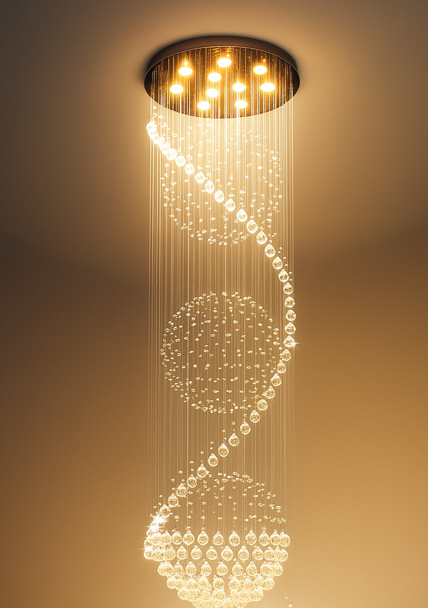 STARFALL SPIRAL CHANDELIER